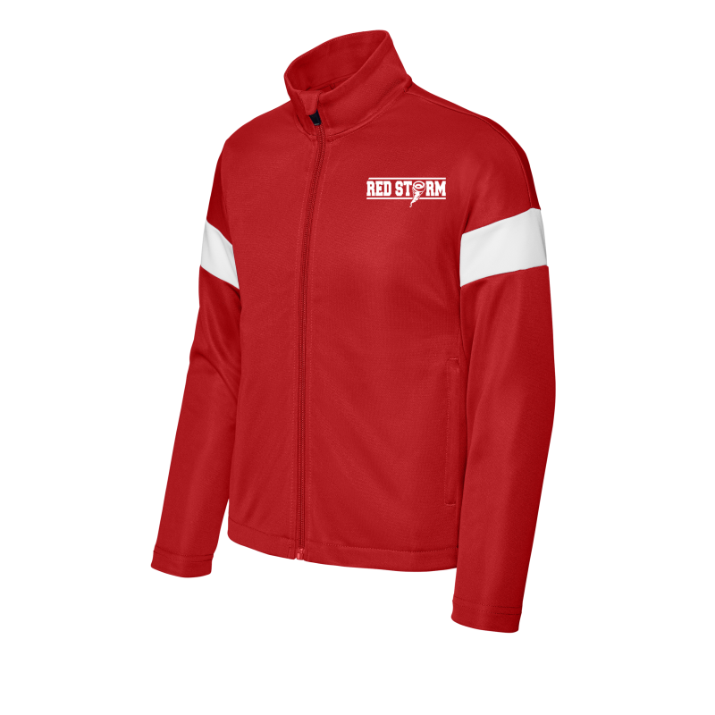Red Storm - YST800 Youth Full-Zip Jacket - Red/White