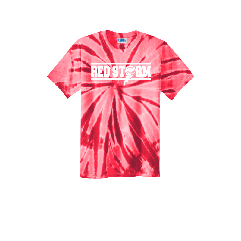 Red Storm - PC147 Port & Company® Tie-Dye Tee - Red