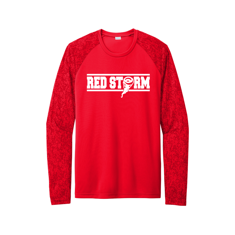 Red Storm - ST460LS Long Sleeve Digi Camo Tee - Red
