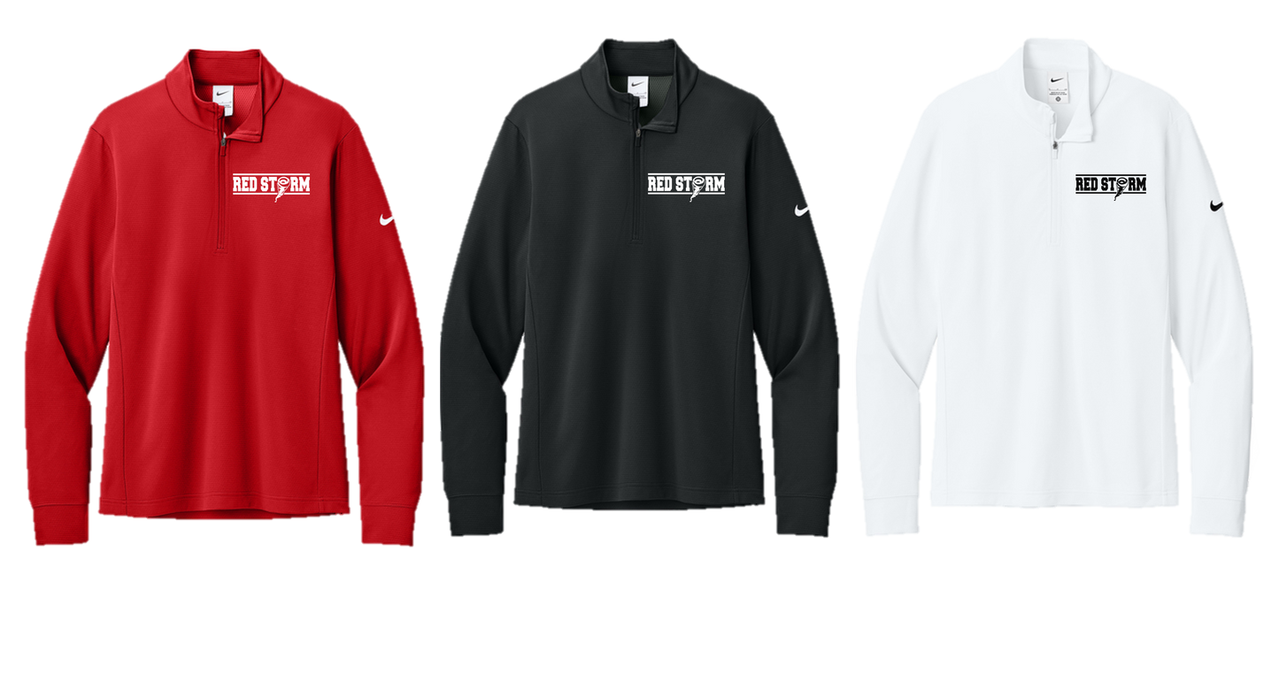 Red Storm - NKHM8036 Nike 1/2-Zip Cover-Up