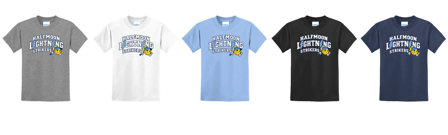 Halfmoon Lightning Strikers 2026 - PC55Y Youth Core Blend Tee