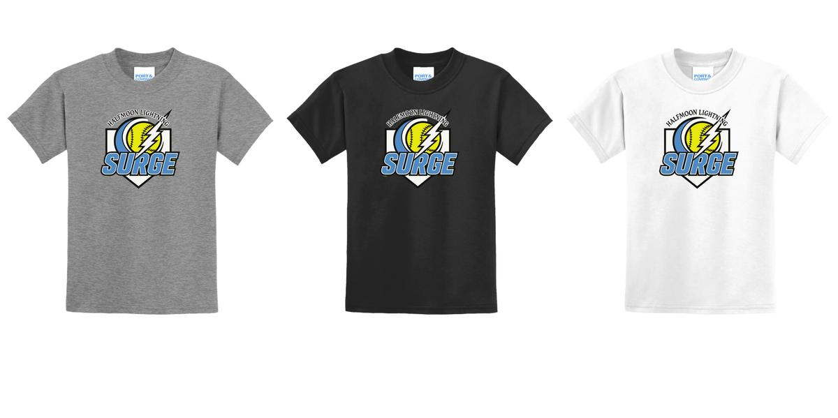 Halfmoon Lightning Surge 2026 - PC55Y Youth Core Blend Tee