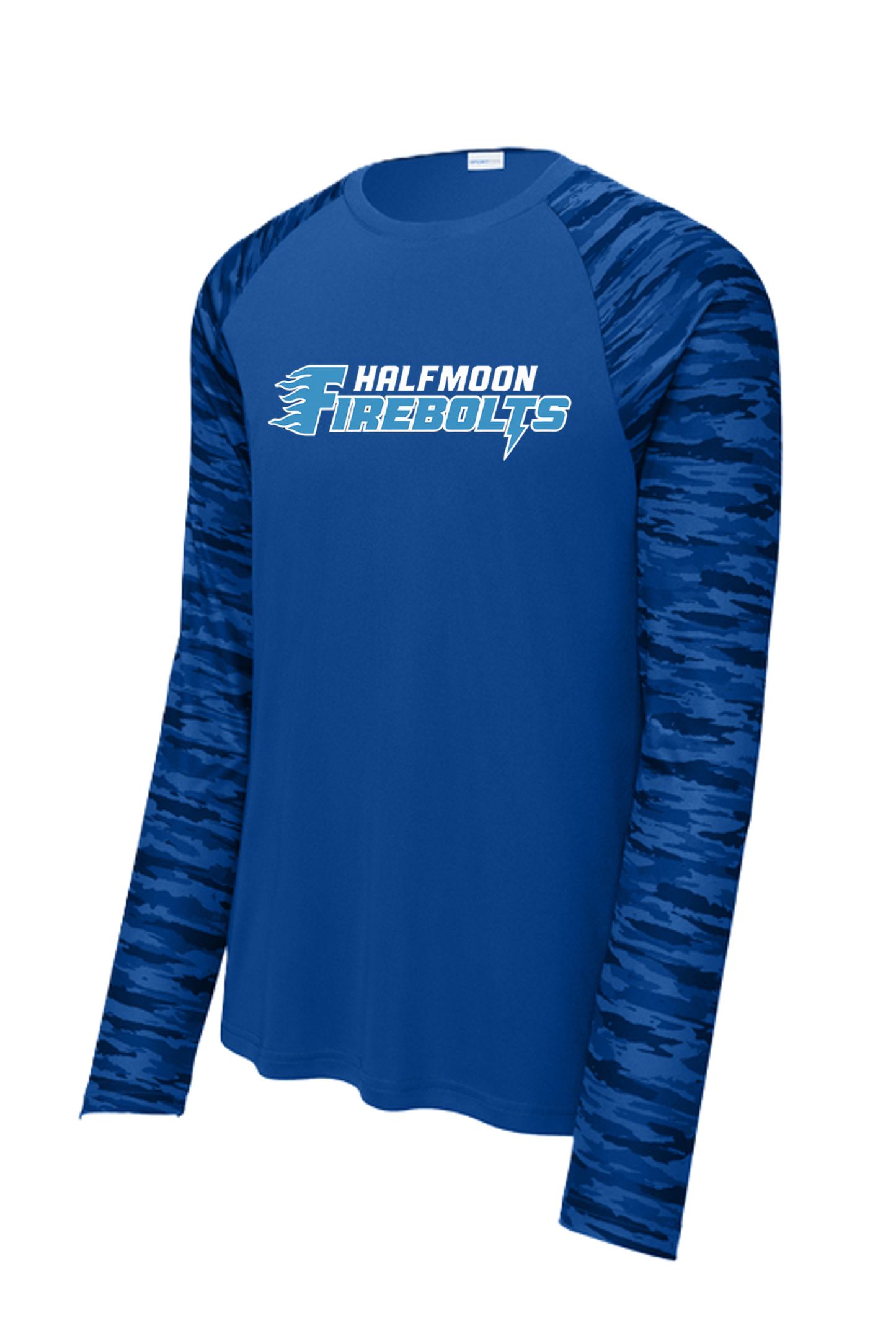 Halfmoon Firebolts 2026 - ST376LS Drift Camo Colorblock Long Sleeve Tee - True Royal