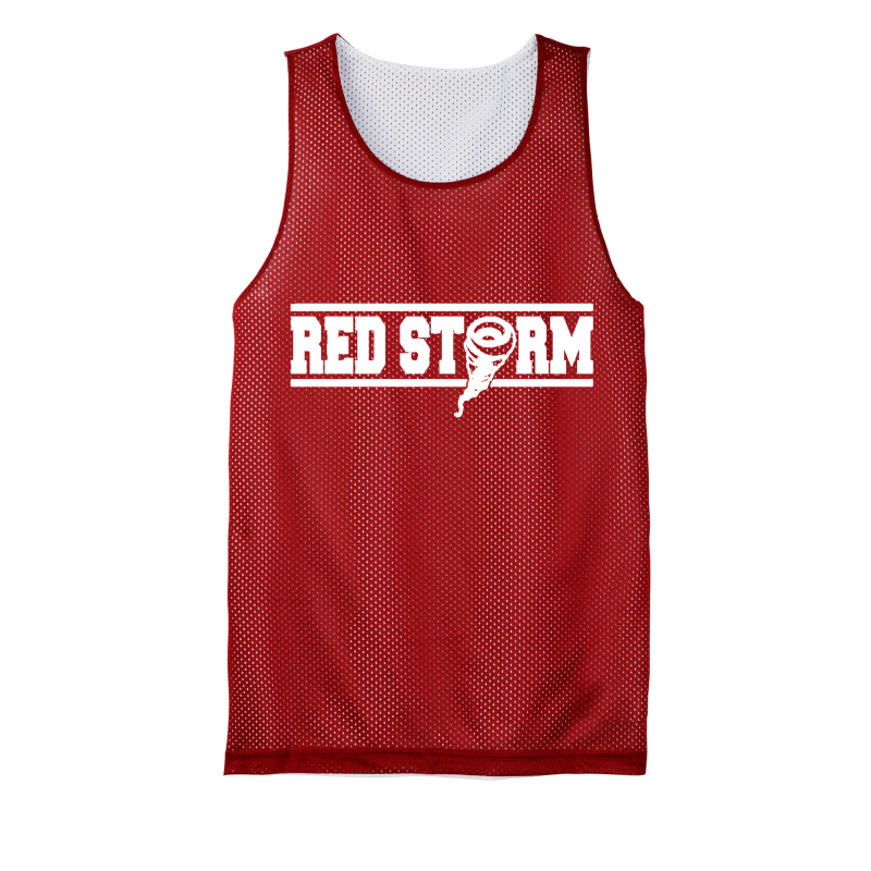 Red Storm - YST500 Youth Mesh Reversible Tank - Red