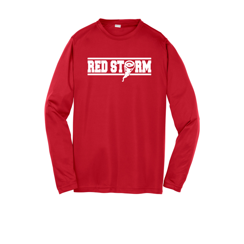 Red Storm - YST350LS Youth Long Sleeve Competitor™ Tee - Red