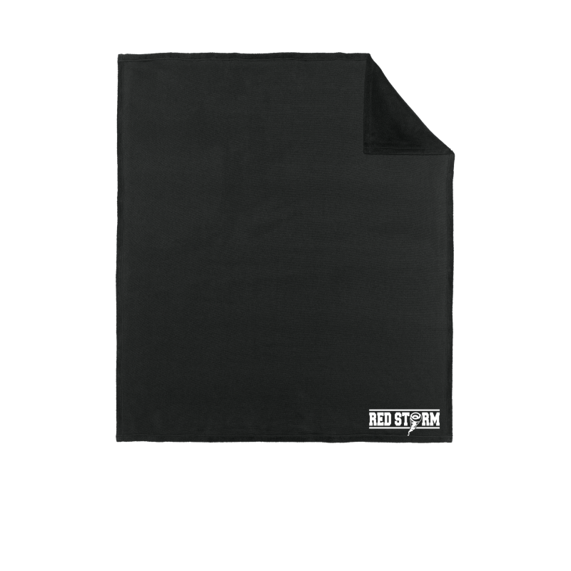 Red Storm - BP46 Fleece Blanket - Black