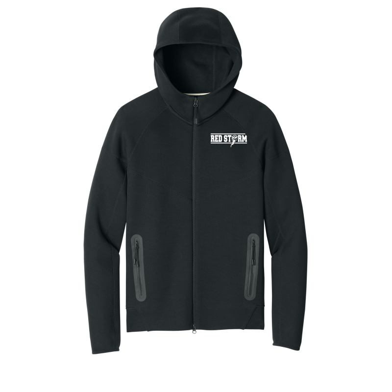 Red Storm - NKFQ4762 Nike Fleece Full-Zip Hoodie - Black
