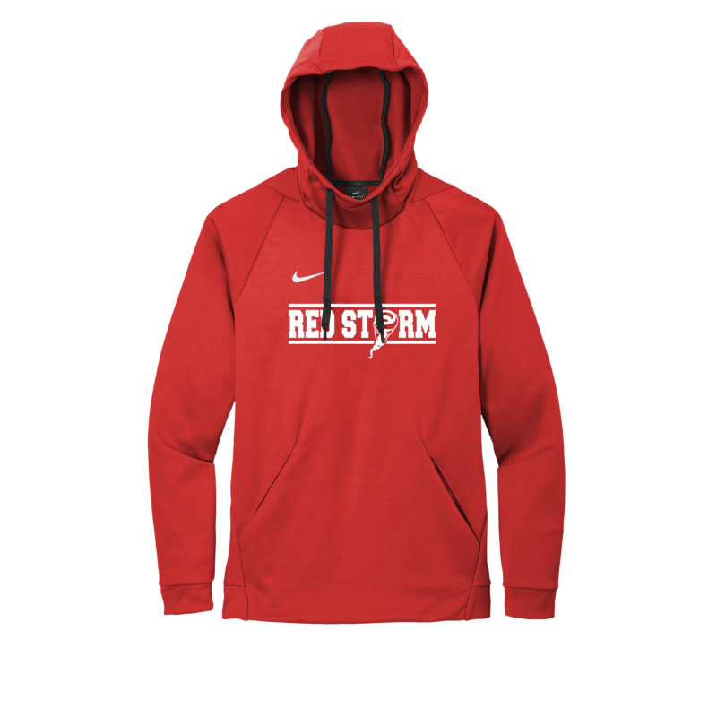 Red Storm - CN9473 Nike Therma-FIT Pullover Fleece Hoodie - Scarlet