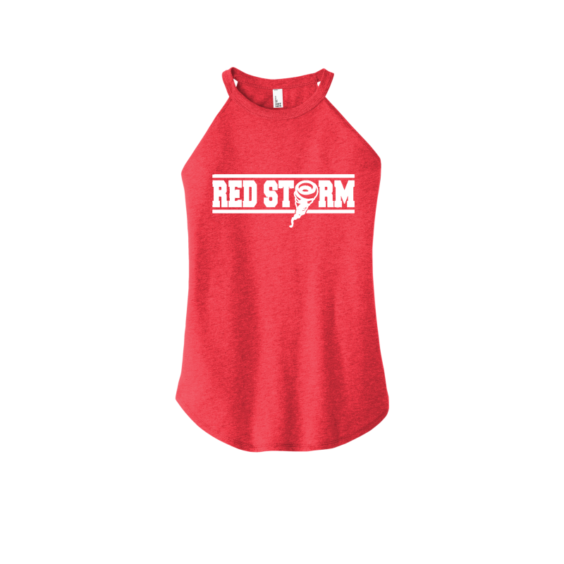 Red Storm - DT137L Women’s Rocker Tank - Red Frost