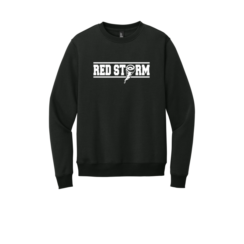 Red Storm - DT1106 Fleece Crew - Black