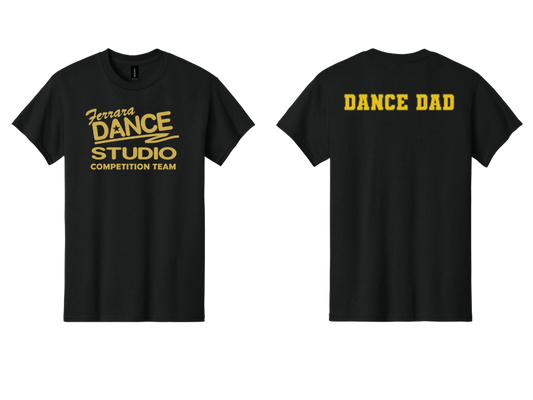 Ferrara Dance Studio - 5000 Cotton T-Shirt - Dance Dad - Black