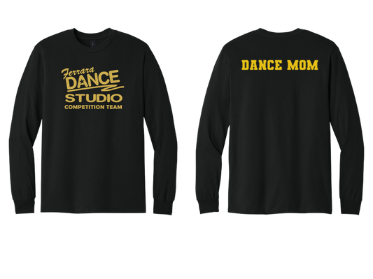 Ferrara Dance Studio - 5400 Cotton Long Sleeve T-Shirt - Dance Mom - Black