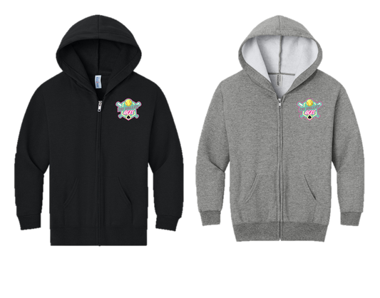 Tri Valley Aces - 993B Youth Full-Zip Hooded Sweatshirt