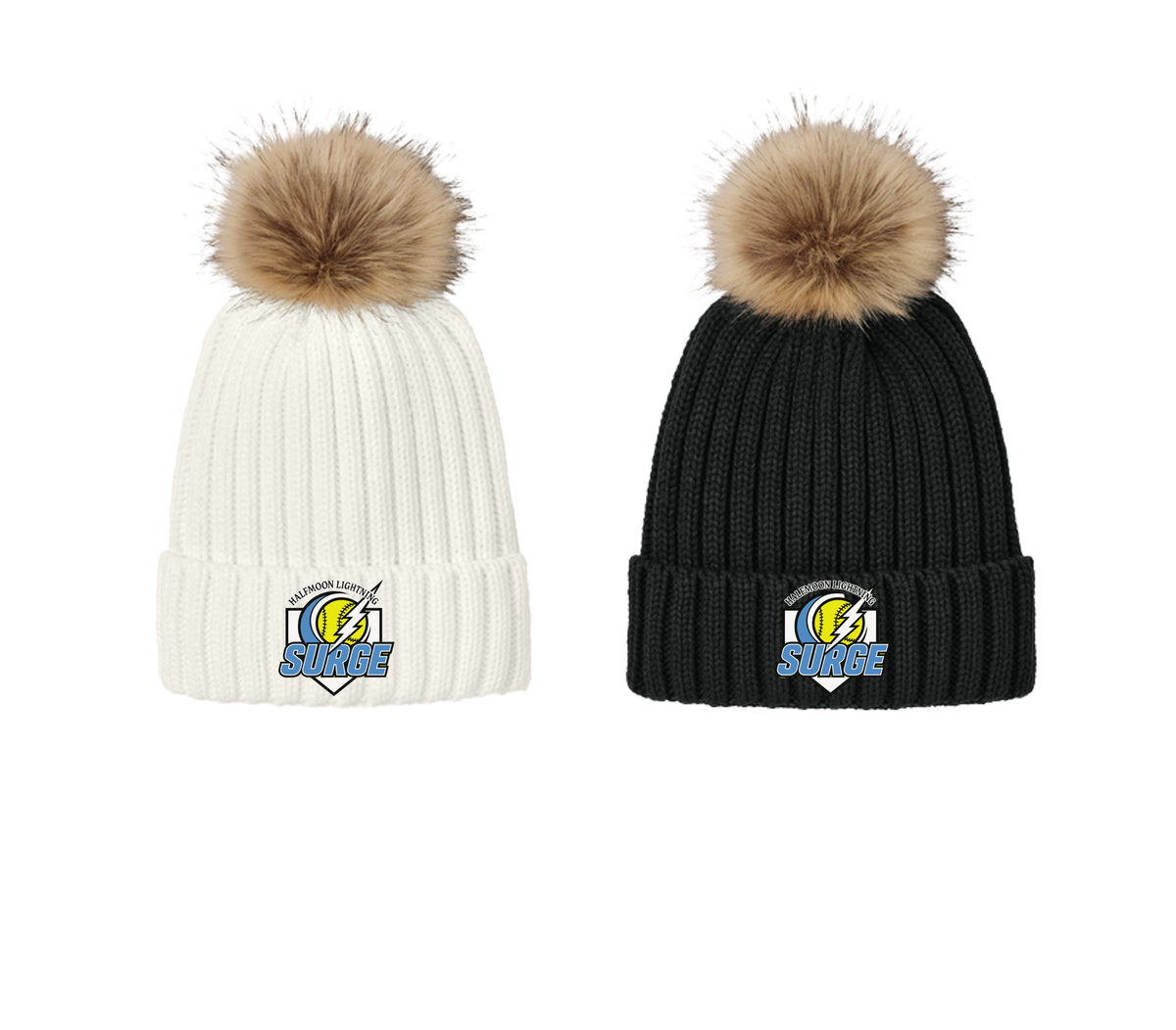 Halfmoon Lightning Surge 2026 - C990 Faux Fur Pom Beanie