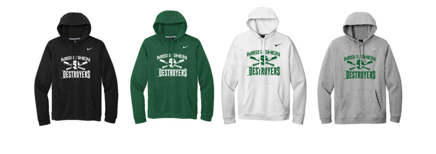 Miss Shen Destroyers - CJ1611 Nike Club Fleece Pullover Hoodie