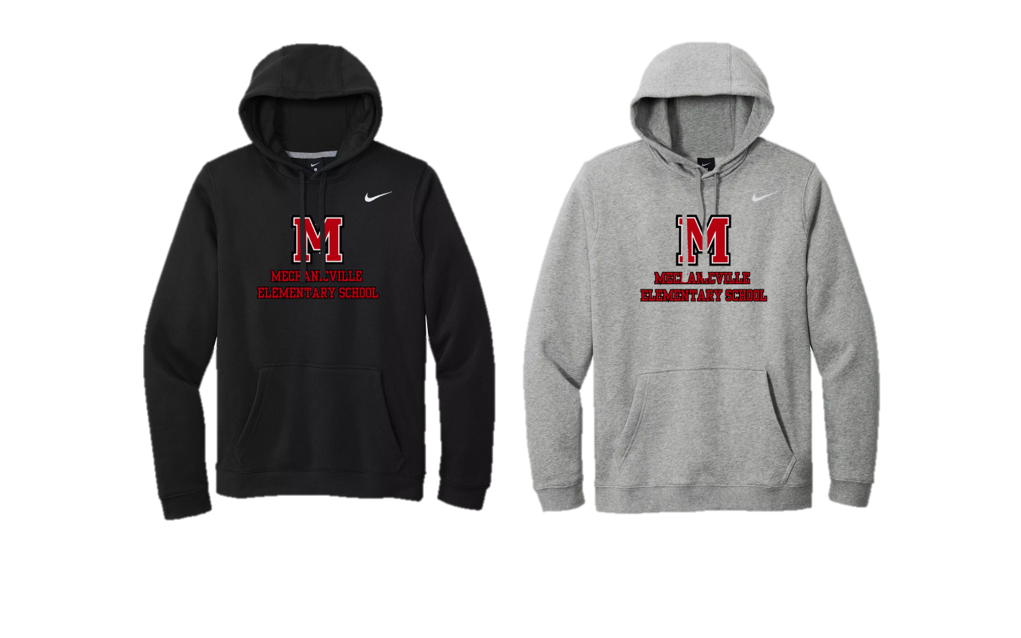 Mechanicville Elementary School 2024 - CJ1611 Nike Club Fleece Pullover Hoodie