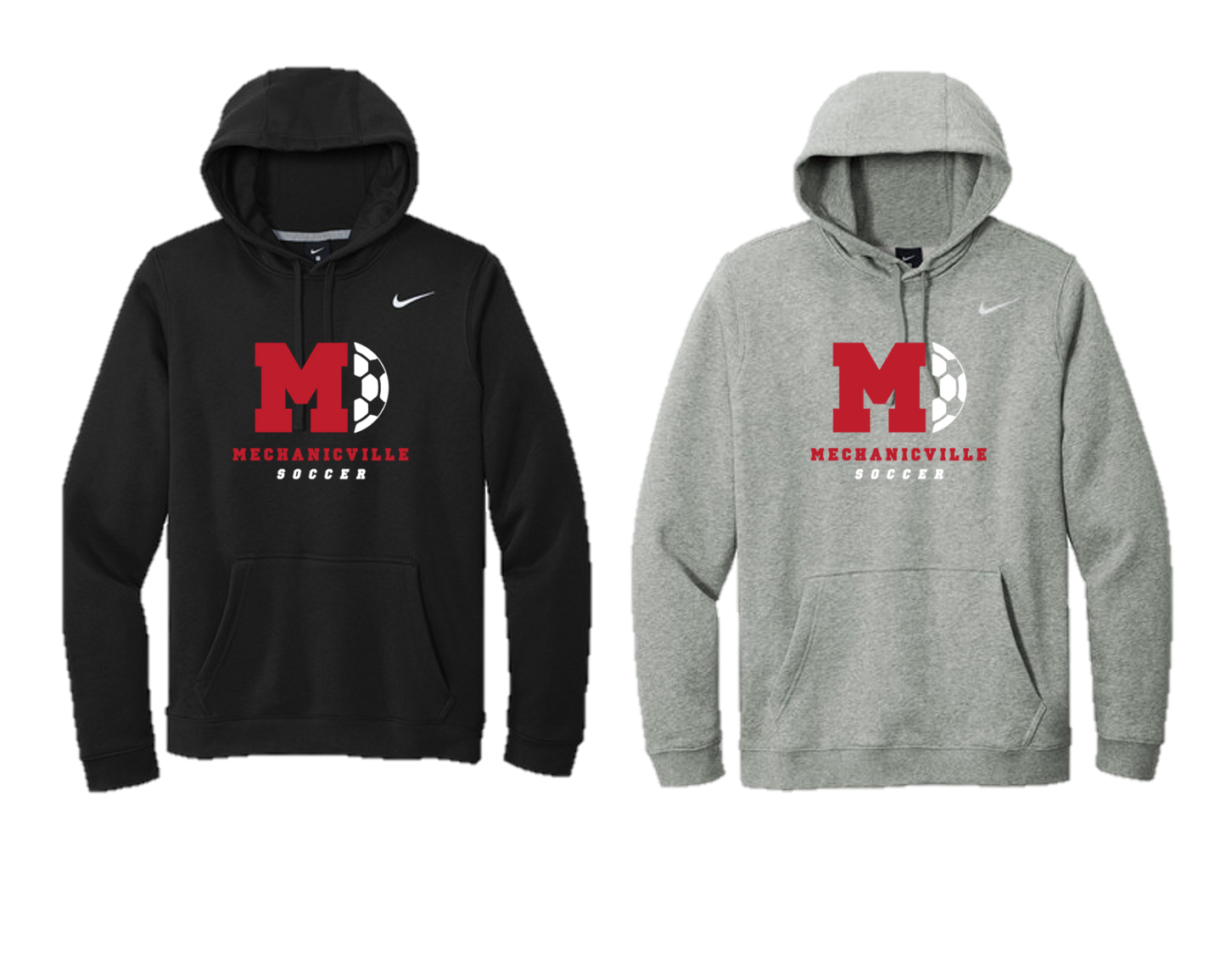 Mechanicville Soccer 2026 - CJ1611 Nike Fleece Pullover Hoodie