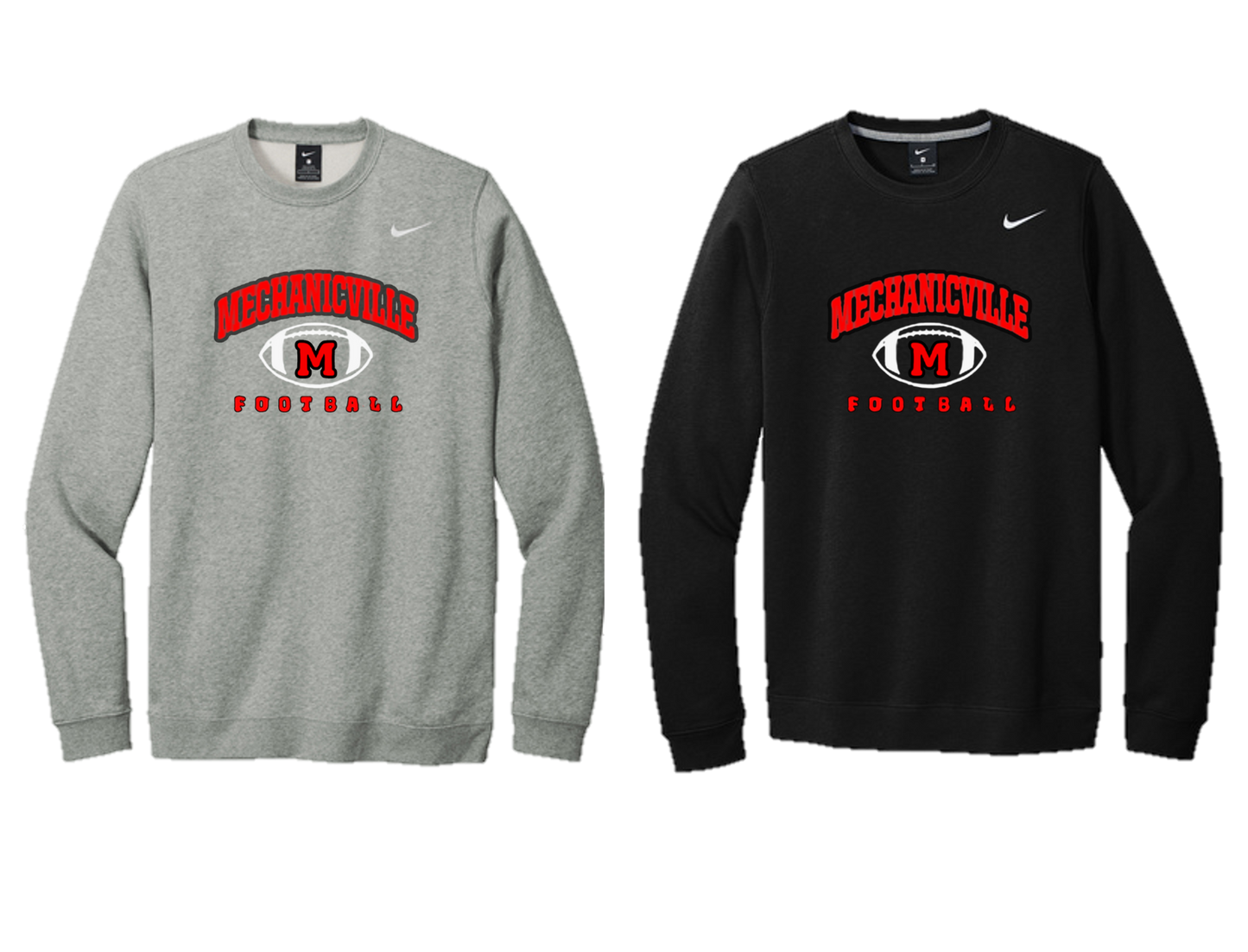 Mechanicville Football - CJ1614 Nike Fleece Crew