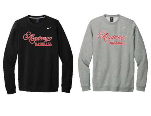 Albany Academy Baseball - CJ1614 Nike Club Fleece Crew