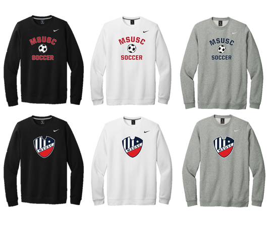 MSUSC - CJ1614 Nike Club Fleece Crew