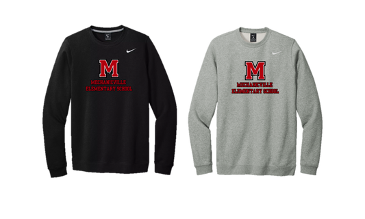 Mechanicville Elementary School 2024 - CJ1614 Nike Club Fleece Crew