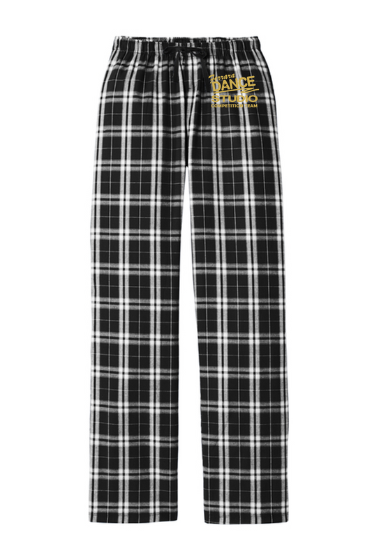 Ferrara Dance Studio - DT2800 Women’s Flannel Plaid Pant - Black
