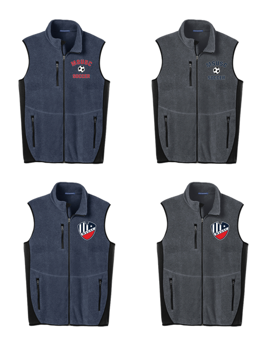 MSUSC - F228 Fleece Full-Zip Vest