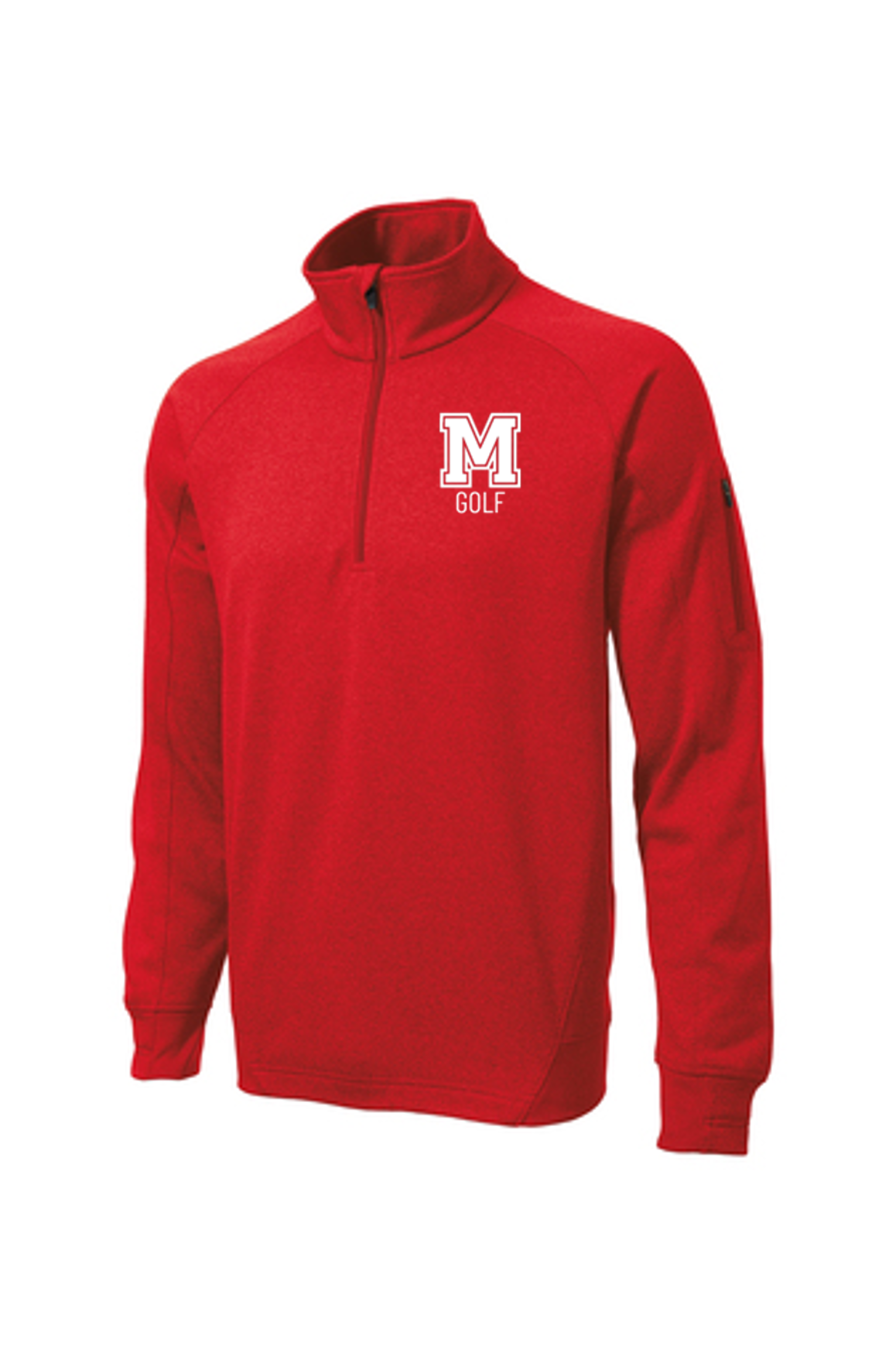 Mechanicville Golf - F247 Fleece 1/4-Zip Pullover - Red