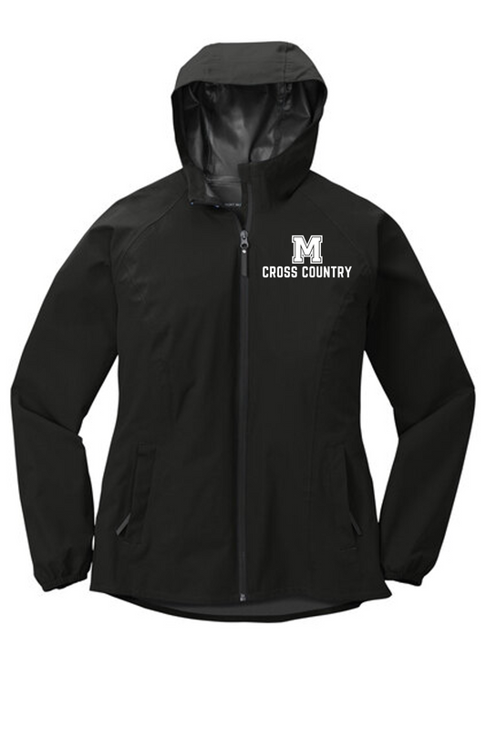 Mechanicville Cross Country 2026 - L407  Women's Rain Jacket - Black