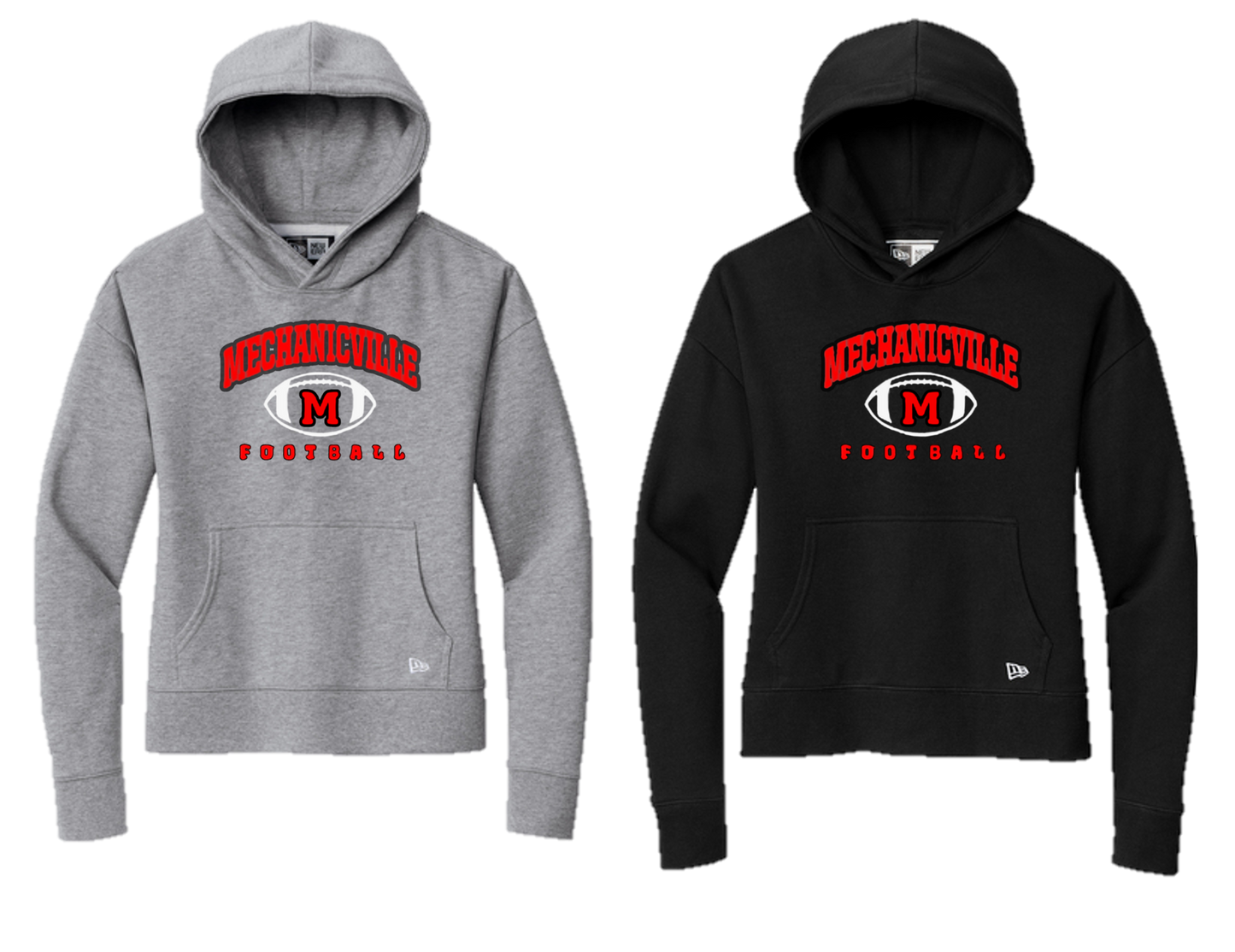 Mechanicville Football - LNEA550 Women's Fleece Pullover Hoodie