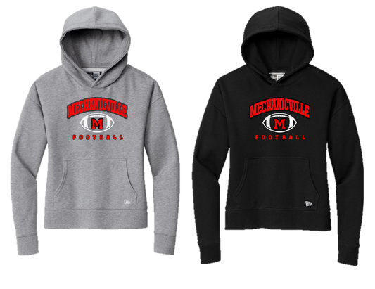 Mechanicville Football - LNEA550 Women's Fleece Pullover Hoodie