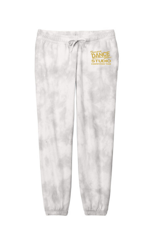 Ferrara Dance Studio - LPC140P Women's Cloud Tie-Dye Sweatpants - Dove Grey