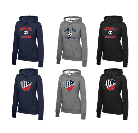 MSUSC - LST254 Women's Pullover Hooded Sweatshirt