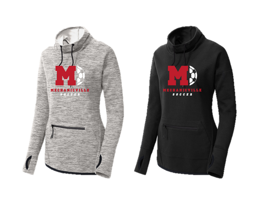 Mechanicville Soccer 2026 - LST280 Women's Cowl Neck Pullover