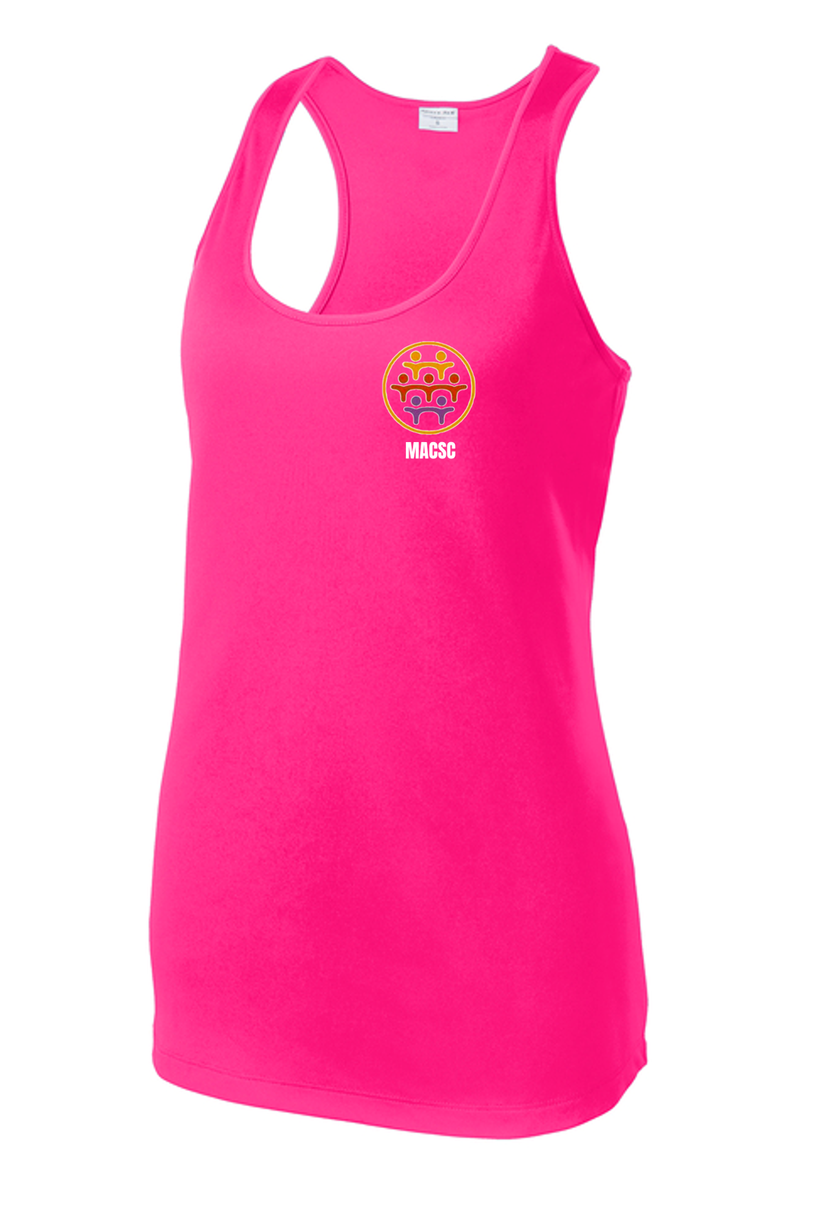 MACSC - LST356 Women's Racerback Tank - Neon Pink