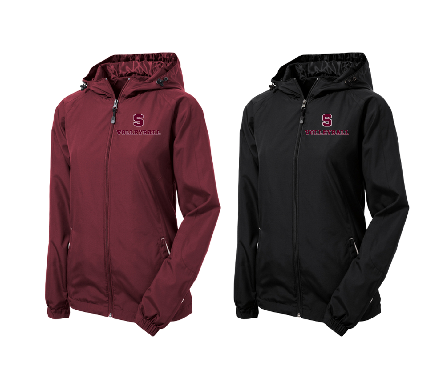 Stillwater Volleyball - LST76  Women's Colorblock Hooded Raglan Jacket