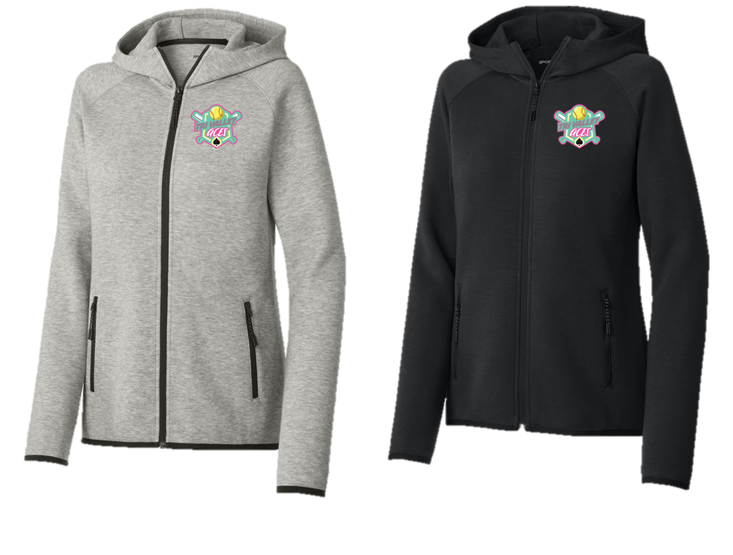 Tri Valley Aces - LST840 Women’s Phenom Full-Zip Hoodie