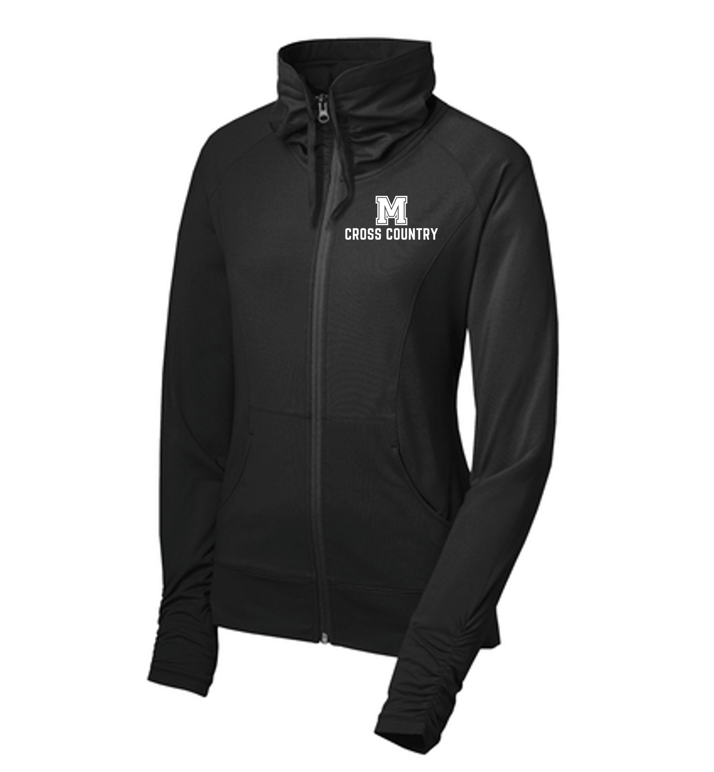 Mechanicville Cross Country 2026 - LST852 Women's Stretch Full-Zip Jacket - Black