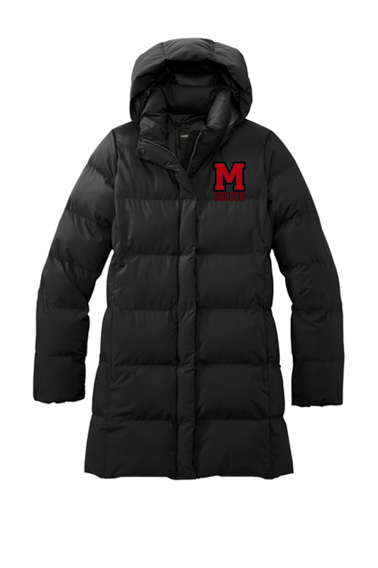 Mechanicville Soccer 2026 - MM7213 Women’s Puffy Parka - Black