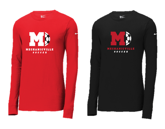 Mechanicville Soccer 2026 - NKBQ5230 Nike Dri-FIT Long Sleeve Tee