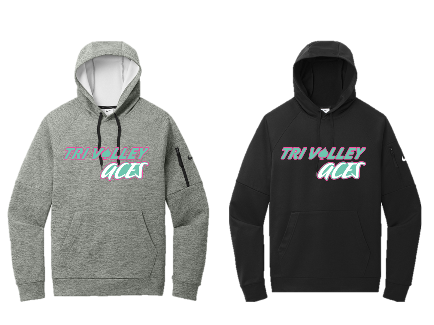 Tri Valley Aces - NKFD9735 Nike Pullover Fleece Hoodie