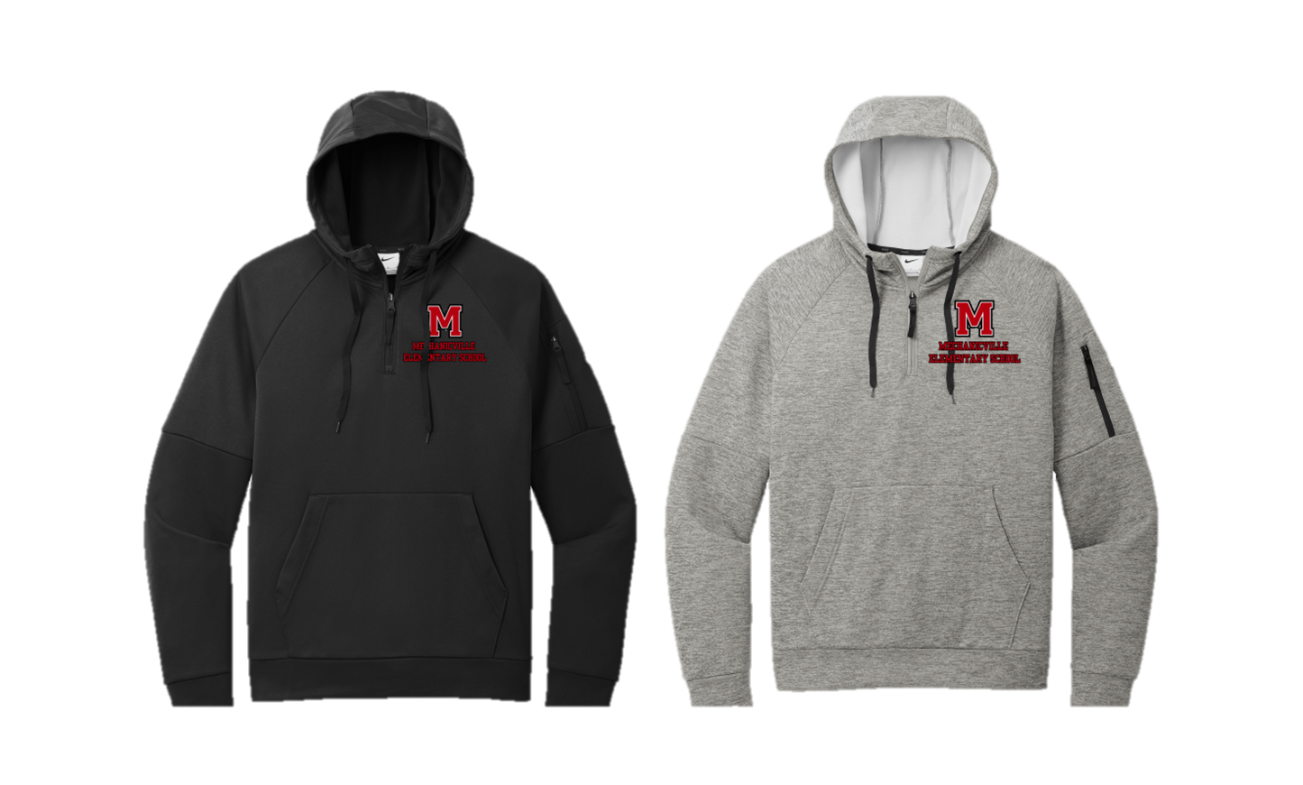 Mechanicville Elementary School 2024 - NKFD9742 Nike 1/4-Zip Fleece Hoodie