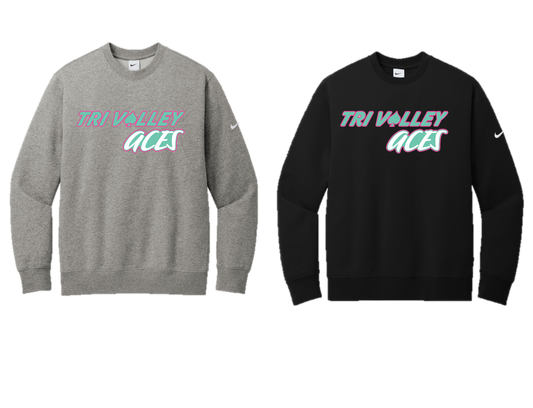 Tri Valley Aces - NKFD9863 Nike Club Fleece Crew