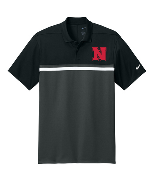 Niskayuna Golf 2026 - NKFQ3968 Nike Colorblock Polo - Black/Anthracite/White