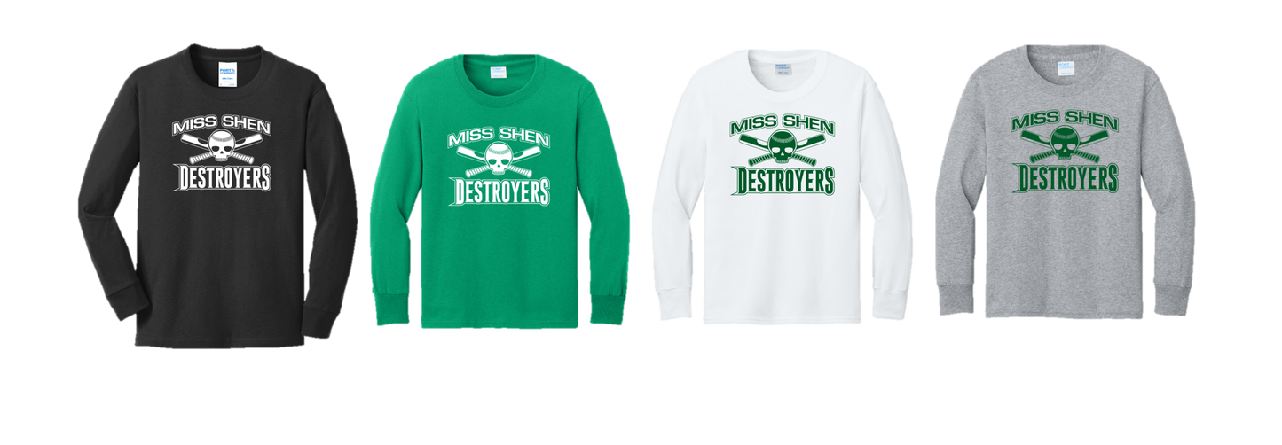 Miss Shen Destroyers - PC54YLS Youth Long Sleeve Tee