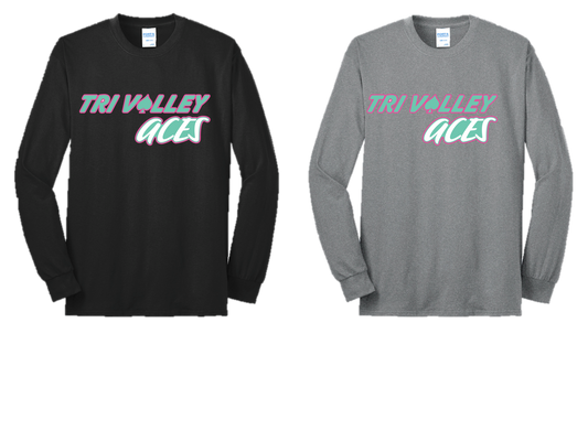 Tri Valley Aces - PC55LS Long Sleeve Core Blend Tee