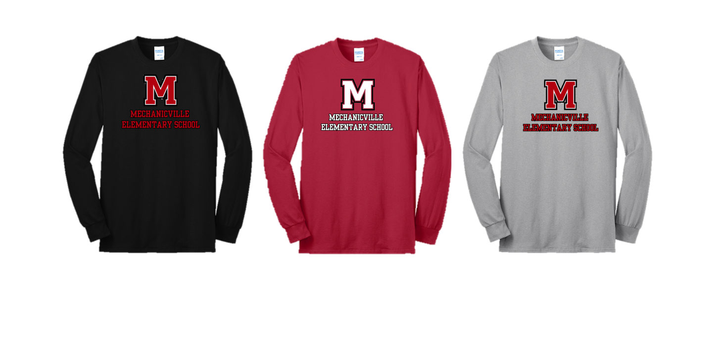 Mechanicville Elementary School 2024 - PC55LS Long Sleeve Core Blend Tee