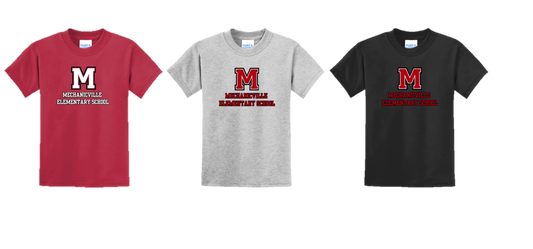 Mechanicville Elementary School 2024 - PC55Y Youth Core Blend Tee