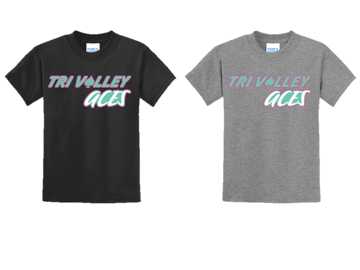 Tri Valley Aces - PC55Y Youth Core Blend Tee