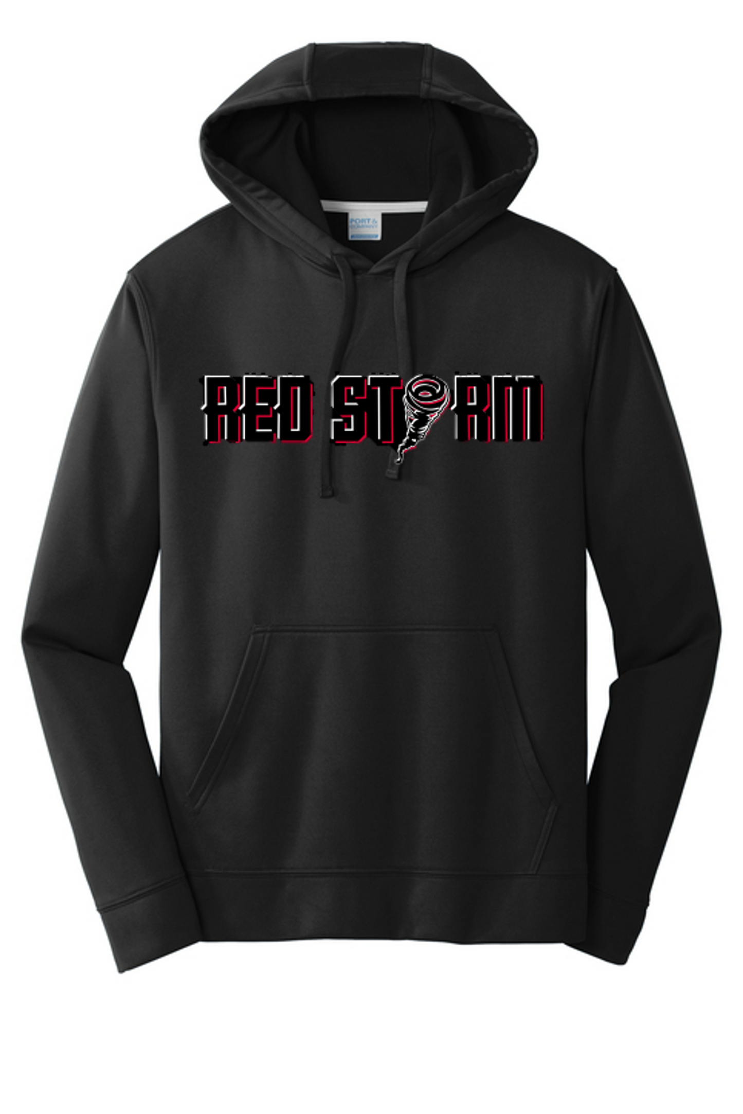 City Connect - PC590H Performance Fleece Pullover Hooded Sweatshirt - Black
